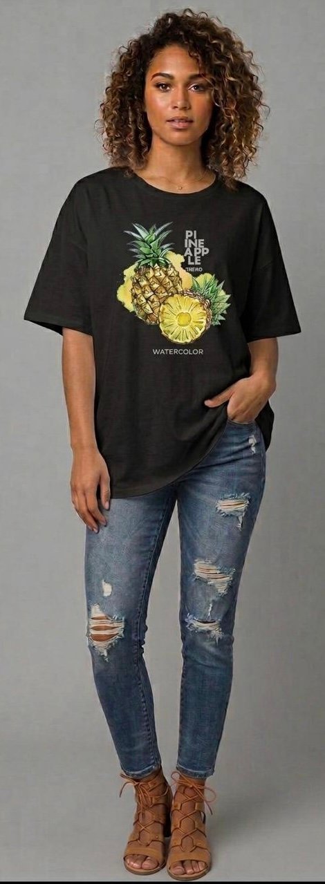 Strezz - pineapple oversized tee - Image 3