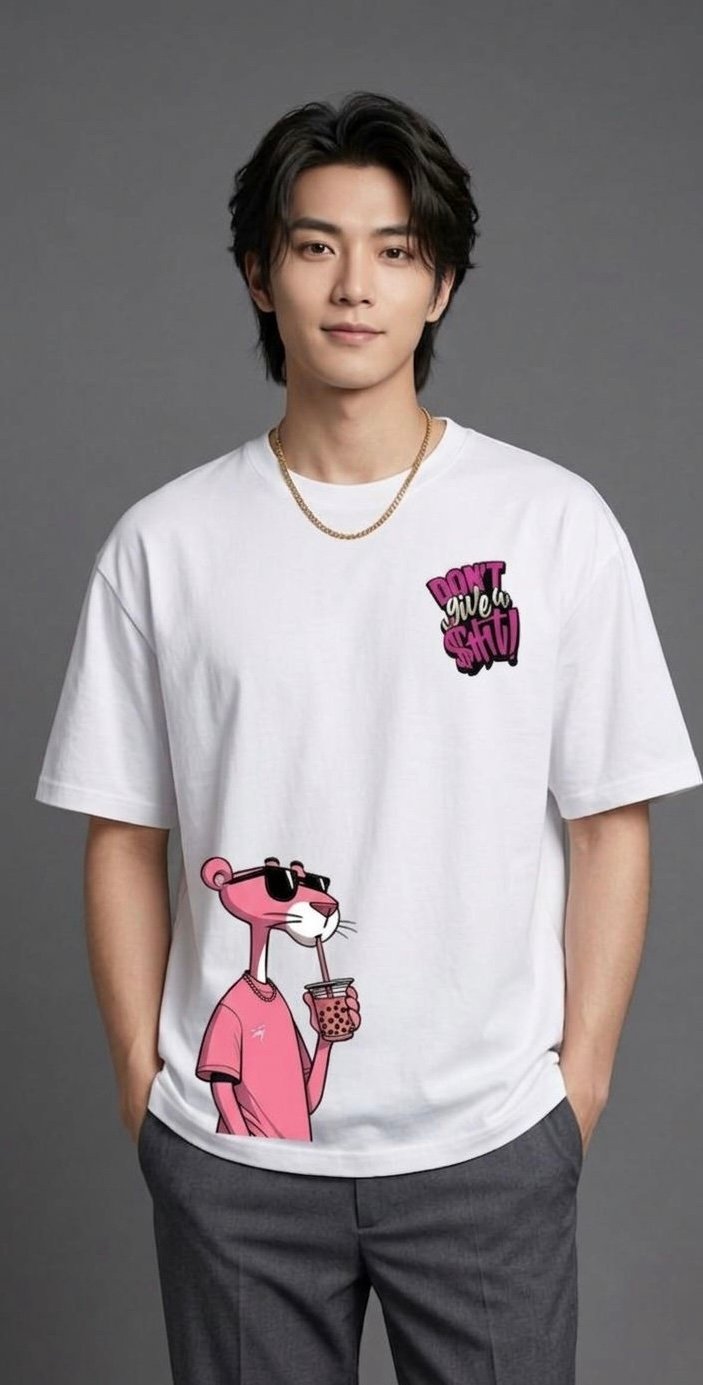 Strezz - pink panther- oversized t-shirt - Image 2