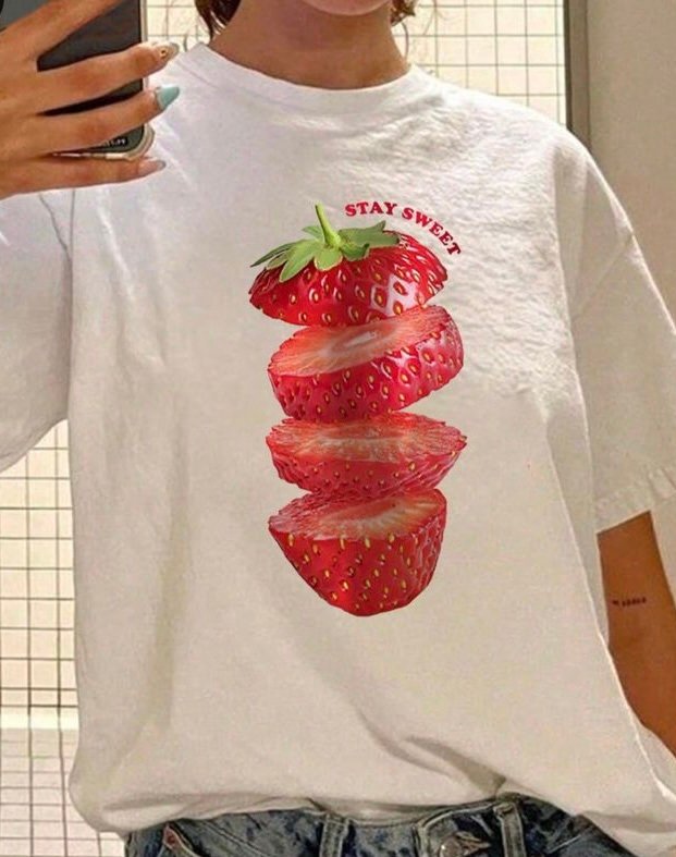 Strezz - strawberry- oversized tee - Image 3