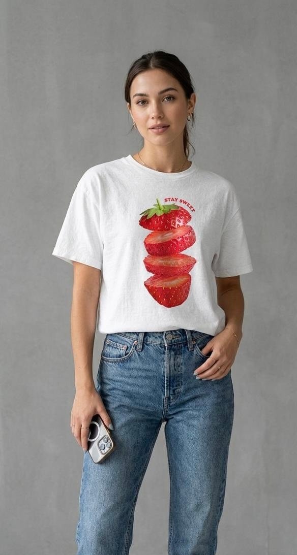 Strezz - strawberry- oversized tee - Image 2