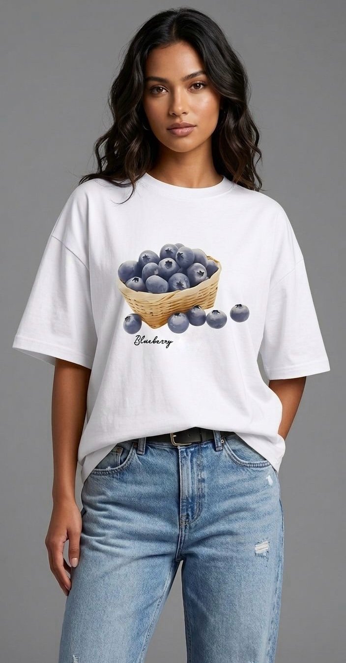 Strezz- blueberry- oversized-tee - Image 2